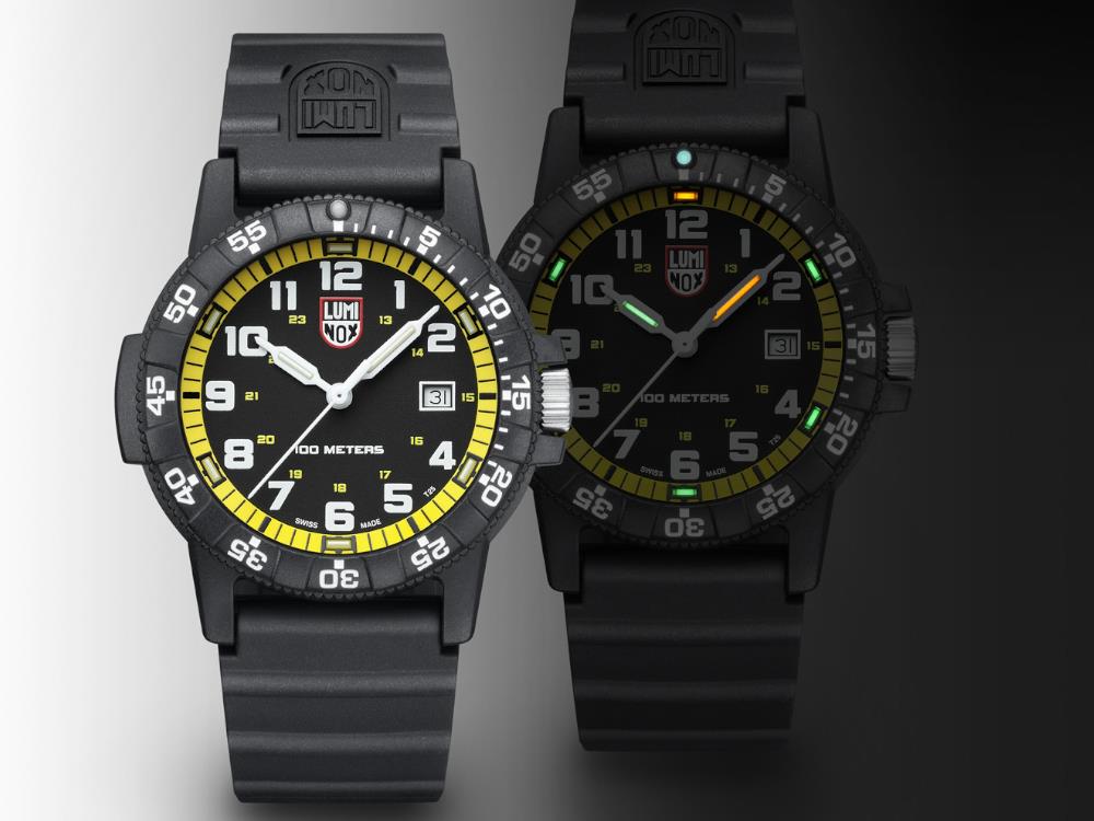 Luminox Sea Turtle Quartz Watch, Yellow, CARBONOX™, 44 mm, 10 atm, Day, XS.0325