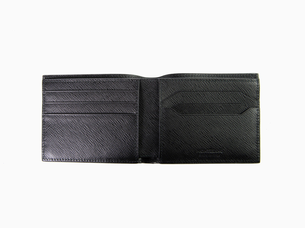 Montblanc Sartorial Wallet, Leather, Black, 6 Cards, 130315