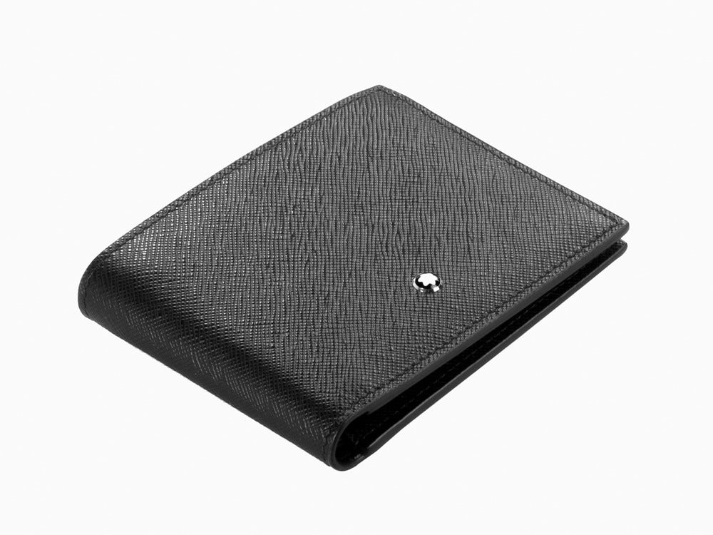 Montblanc Sartorial Wallet, Leather, Black, 6 Cards, 130315