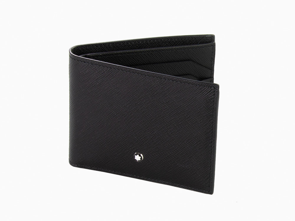 Montblanc Sartorial Wallet, Leather, Black, 6 Cards, 130315