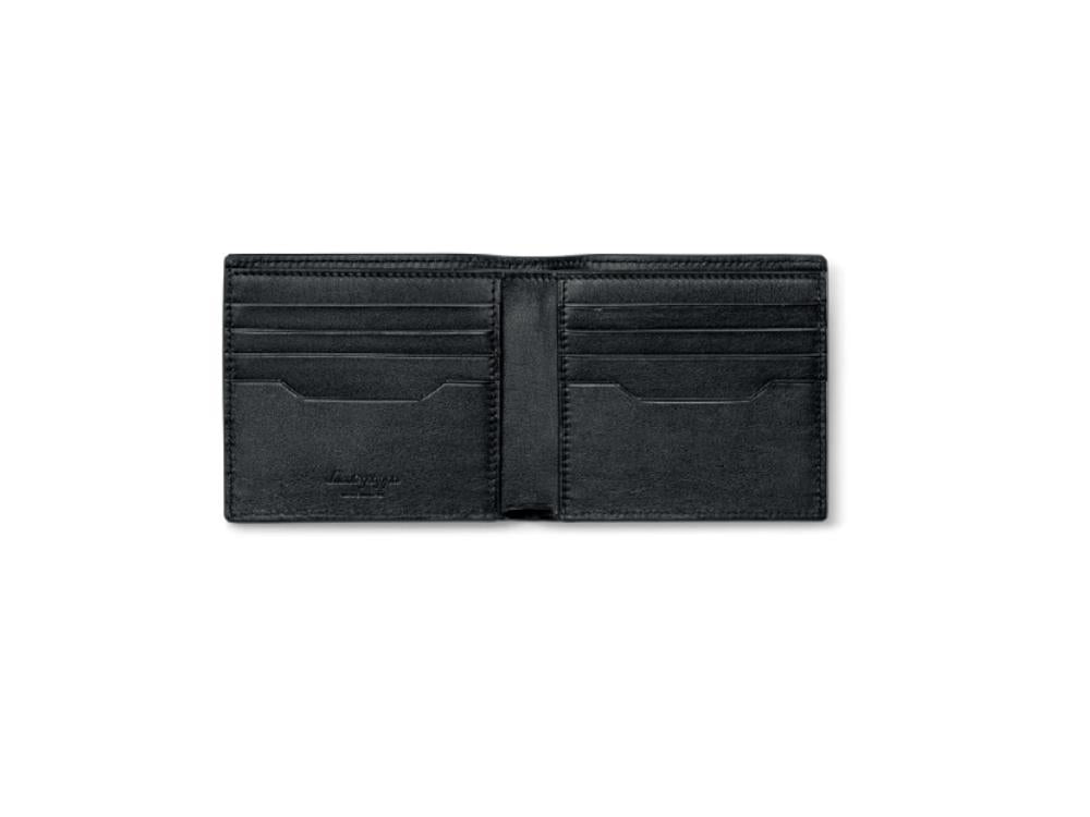 Montegrappa Signet Series Bussines Wallet, Black, Leather, Cards, IC00WA01