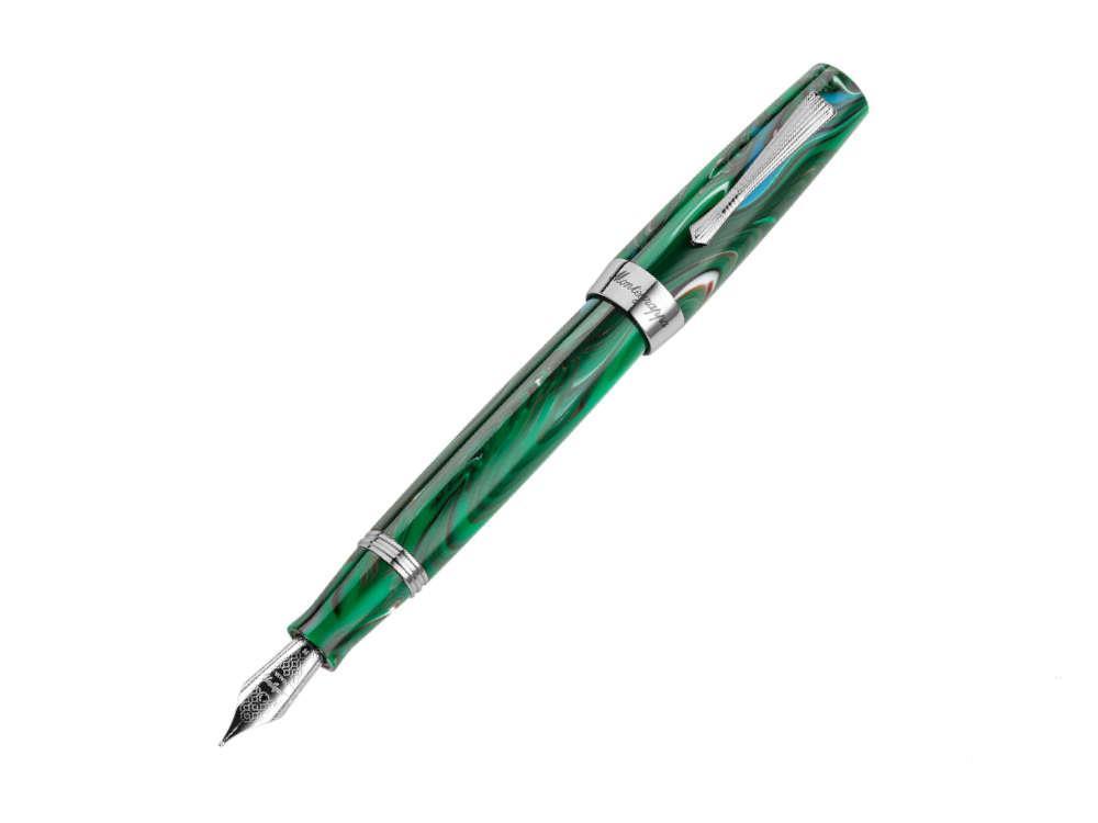 Montegrappa Elmo 02 Cortina Fountain Pen, Stainless Steel, ISE2R-AG