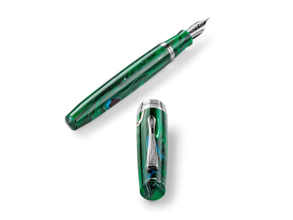 Montegrappa Elmo 02 Cortina Fountain Pen, Stainless Steel, ISE2R-AG