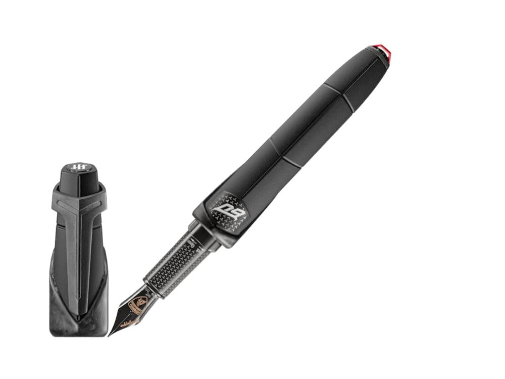 Montegrappa Automobili Lamborghini 60°Nero Noctis Fountain Pen, ISLAN-UC