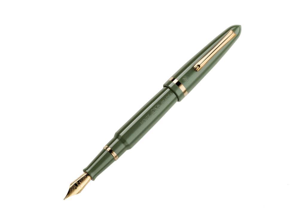 Montegrappa Venetia Lagoon Fountain Pen, Green, Steel, ISVEN-AG-2