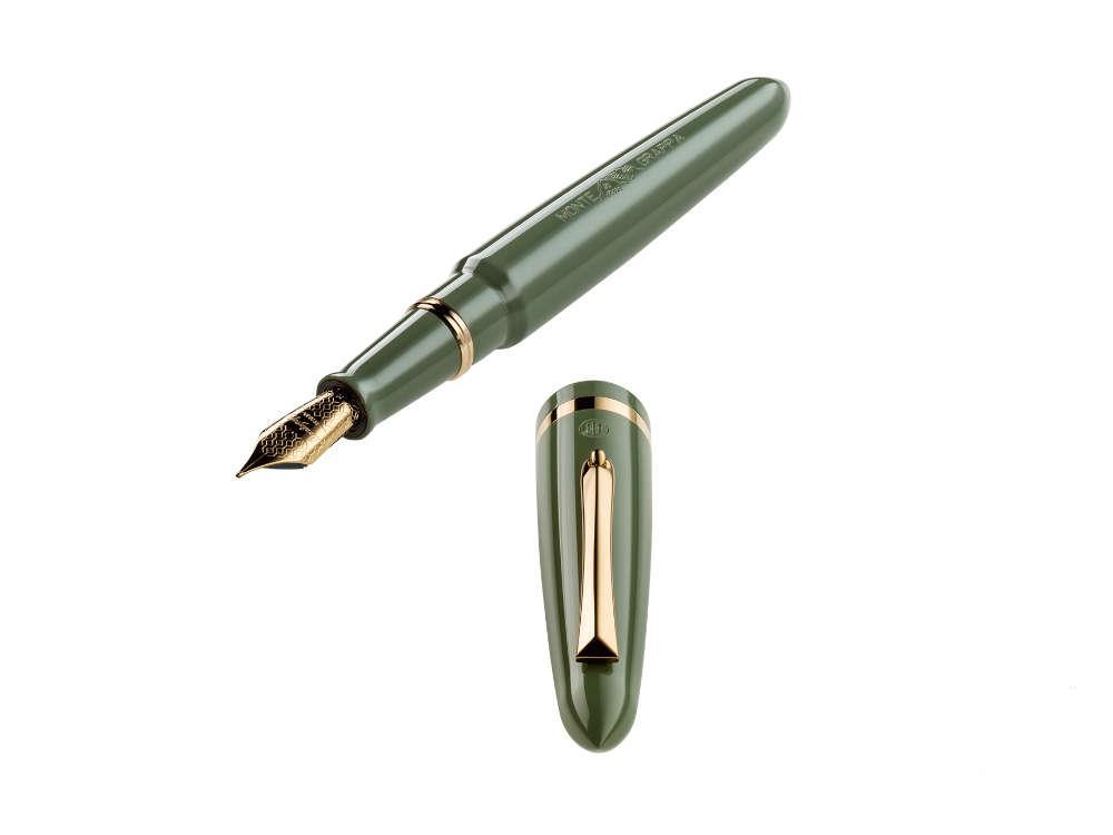 Montegrappa Venetia Lagoon Fountain Pen, Green, Steel, ISVEN-AG-2