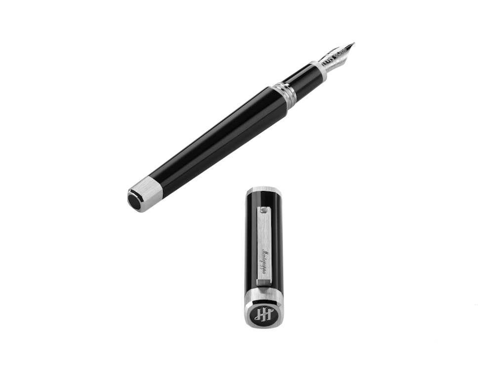 Montegrappa Quattro Fountain Pen, Palladium trim, 14k Gold, ISZ4I-4P