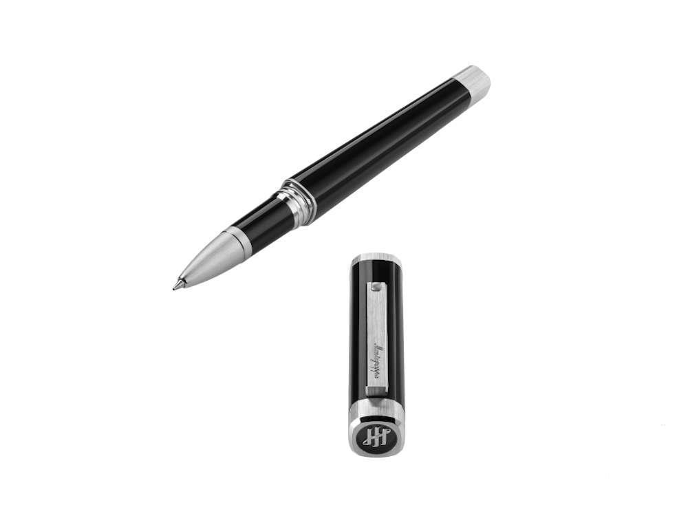 Montegrappa Quattro Rollerball pen, Palladium trim, Black, ISZ4IRIP