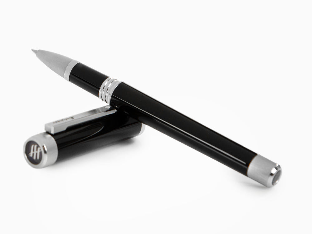 Montegrappa Zero Rollerball pen, Black Resin, Palladium IP, ISZEIRIP