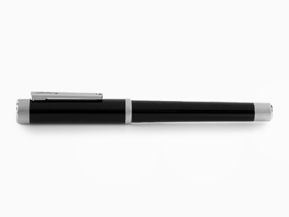 Montegrappa Zero Rollerball pen, Black Resin, Palladium IP, ISZEIRIP