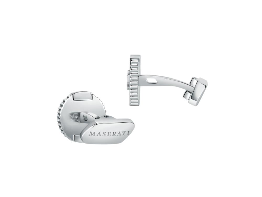 Maserati Gioielli Cufflinks, Steel, Silver, Polished, JM121ATK13