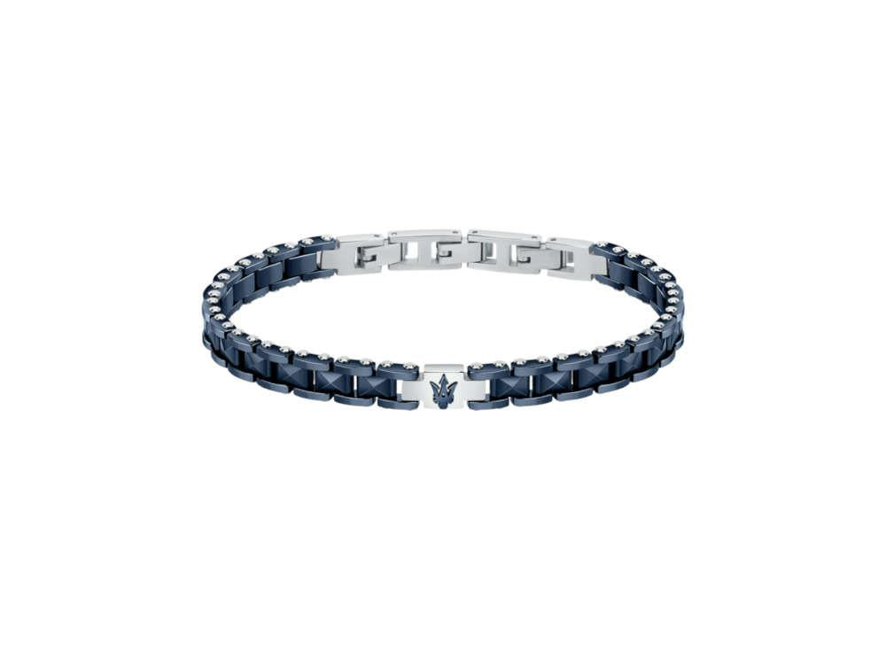 Maserati Gioielli Bracelet, Stainless steel, Blue, PVD, JM422ATZ14