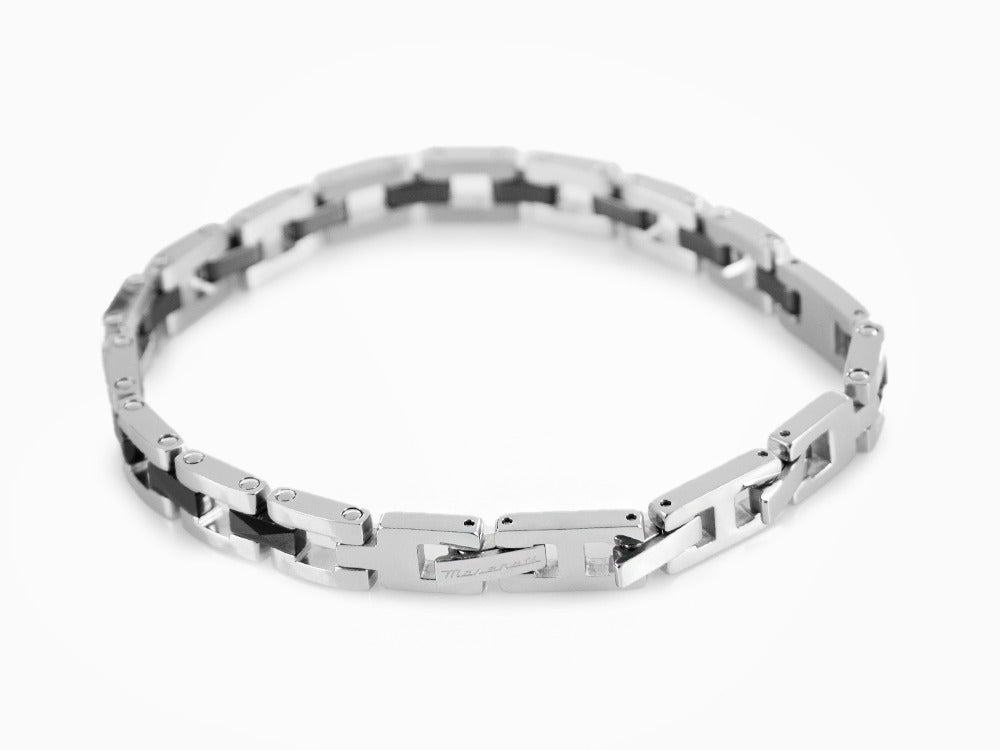 Maserati Gioielli Bracelet, Stainless steel, Silver, PVD, JM422ATZ16