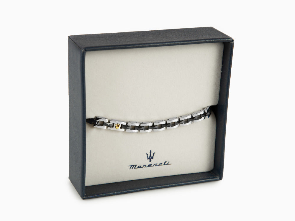 Maserati Gioielli Bracelet, Stainless steel, Silver, PVD, JM422ATZ16