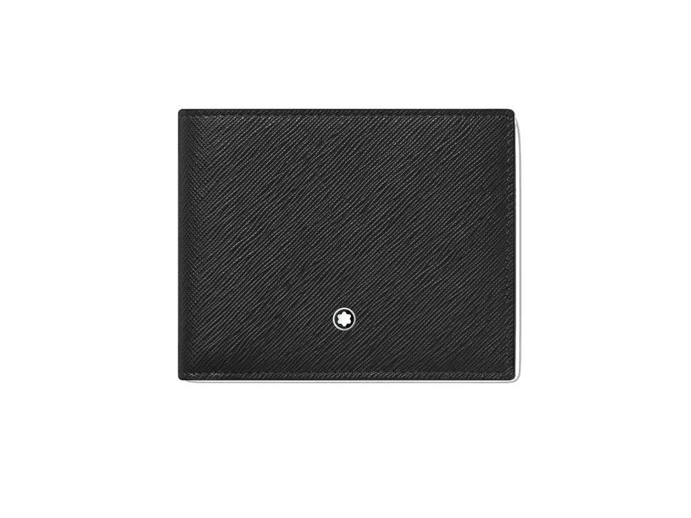 Montblanc Sartorial Wallet, Leather, Black, 6 Cards, 130315