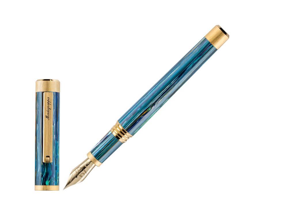 Montegrappa Zero Zodiac Cancer Fountain Pen, 14K, LE, ISZEZ-4Y-G9