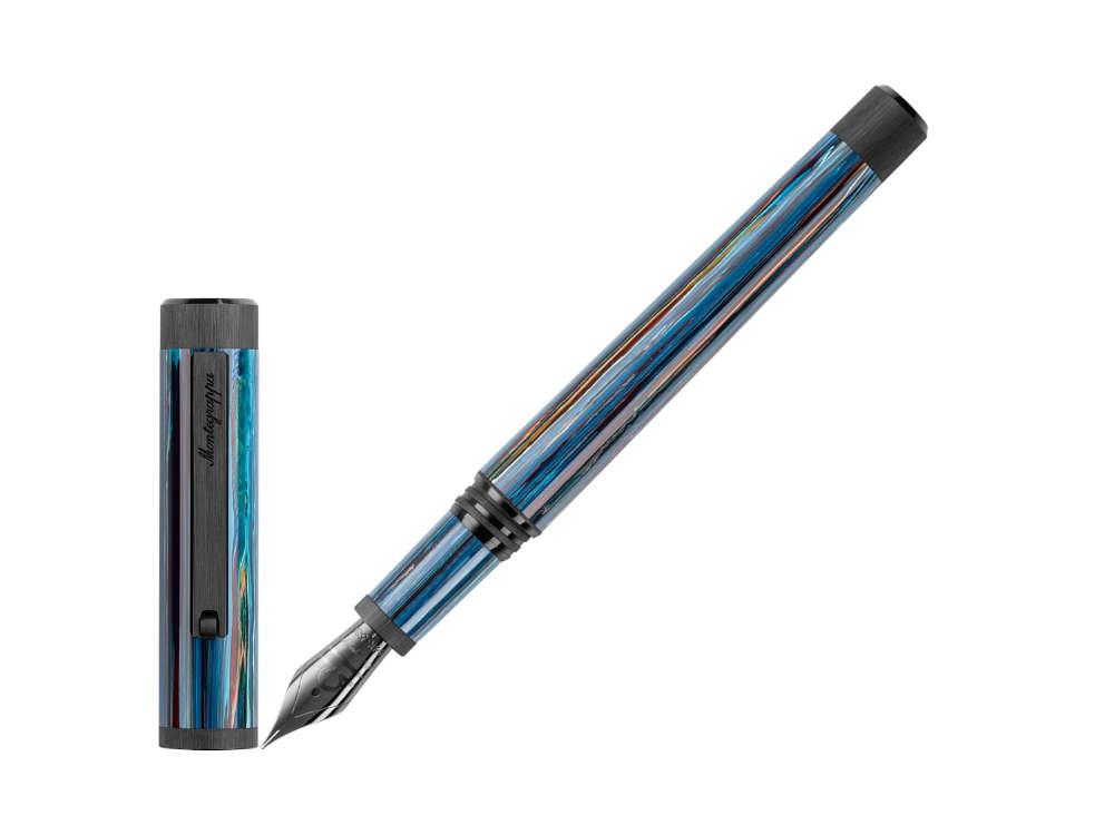 Montegrappa Zero Zodiac Libra Fountain Pen, 14K, Limited Ed, ISZEZ-4C-B8