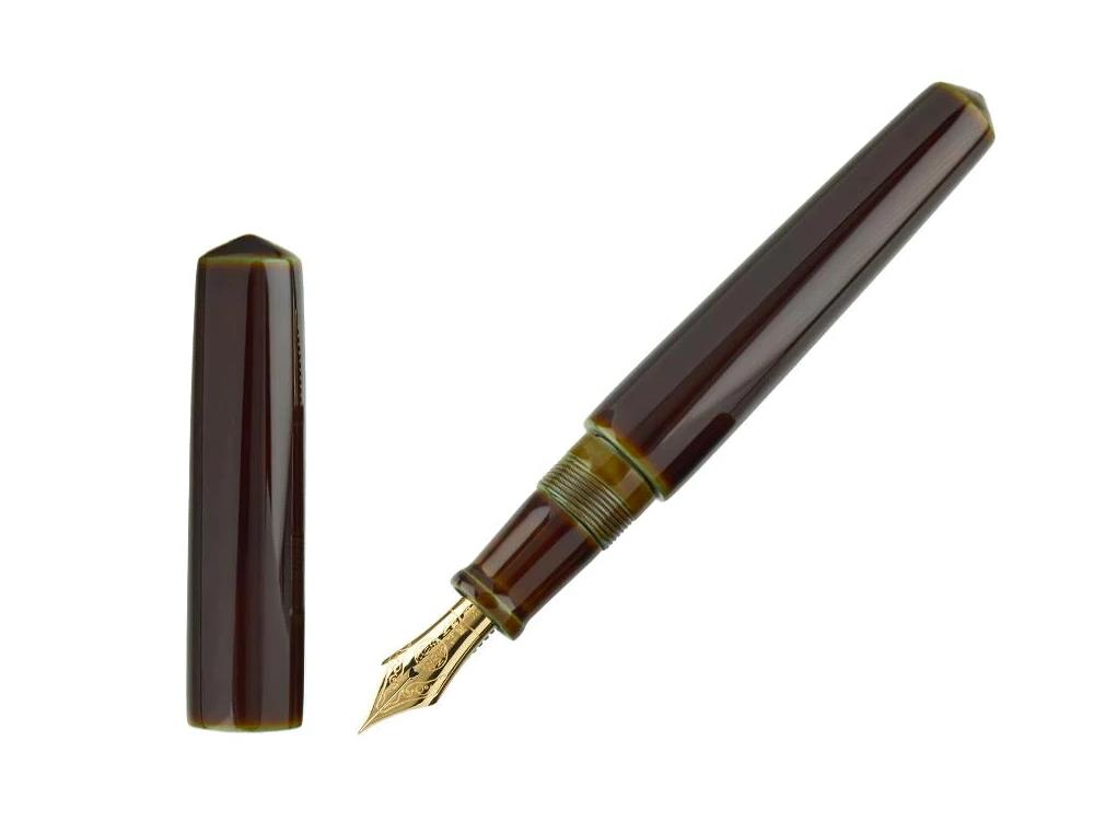 Nakaya Cigar Fountain Pen Piccolo, Heki-Tamenuri, Ebonite, Music