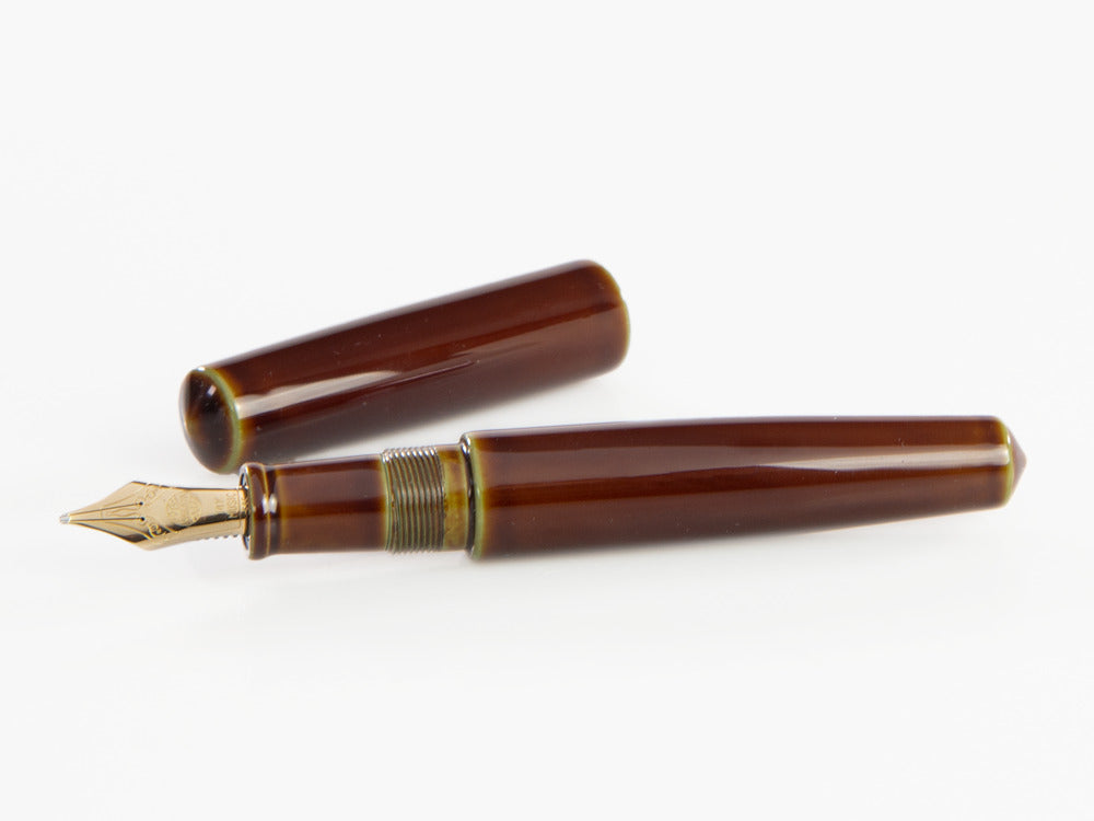 Nakaya Cigar Fountain Pen Piccolo, Heki-Tamenuri, Ebonite, Music