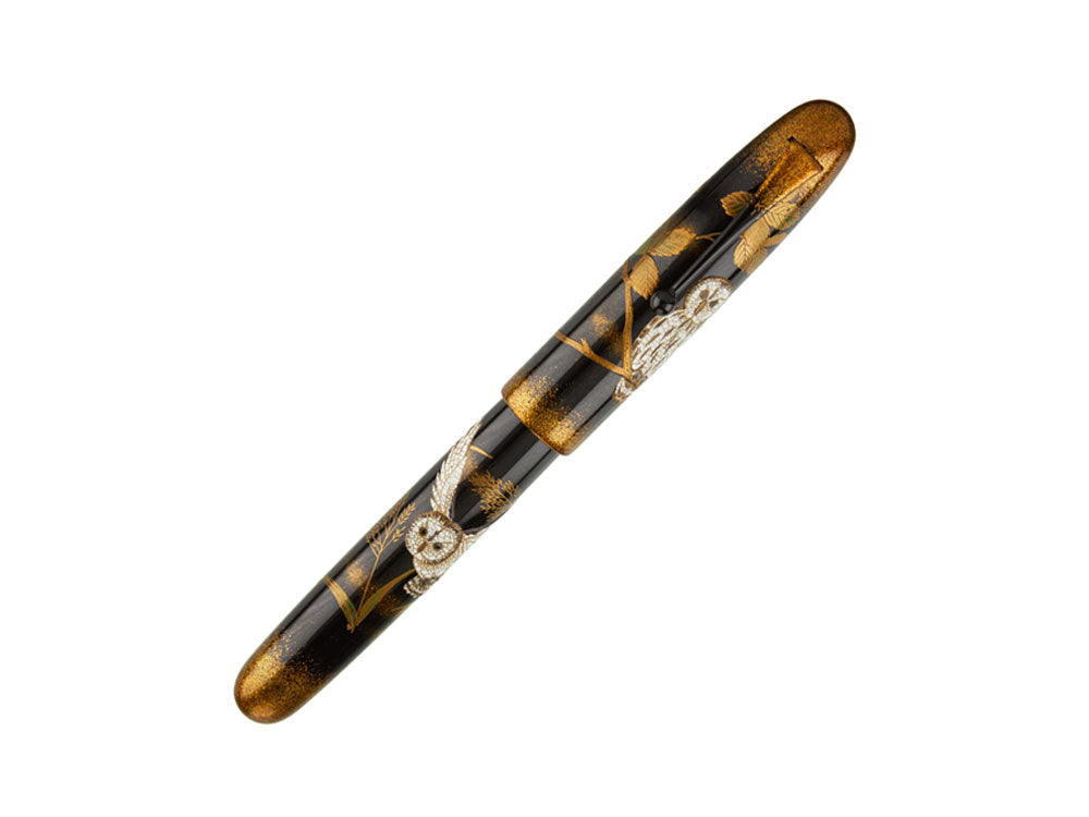 Namiki Emperor Owl Fountain Pen, Ebonite, Black, FNF-70M-OW