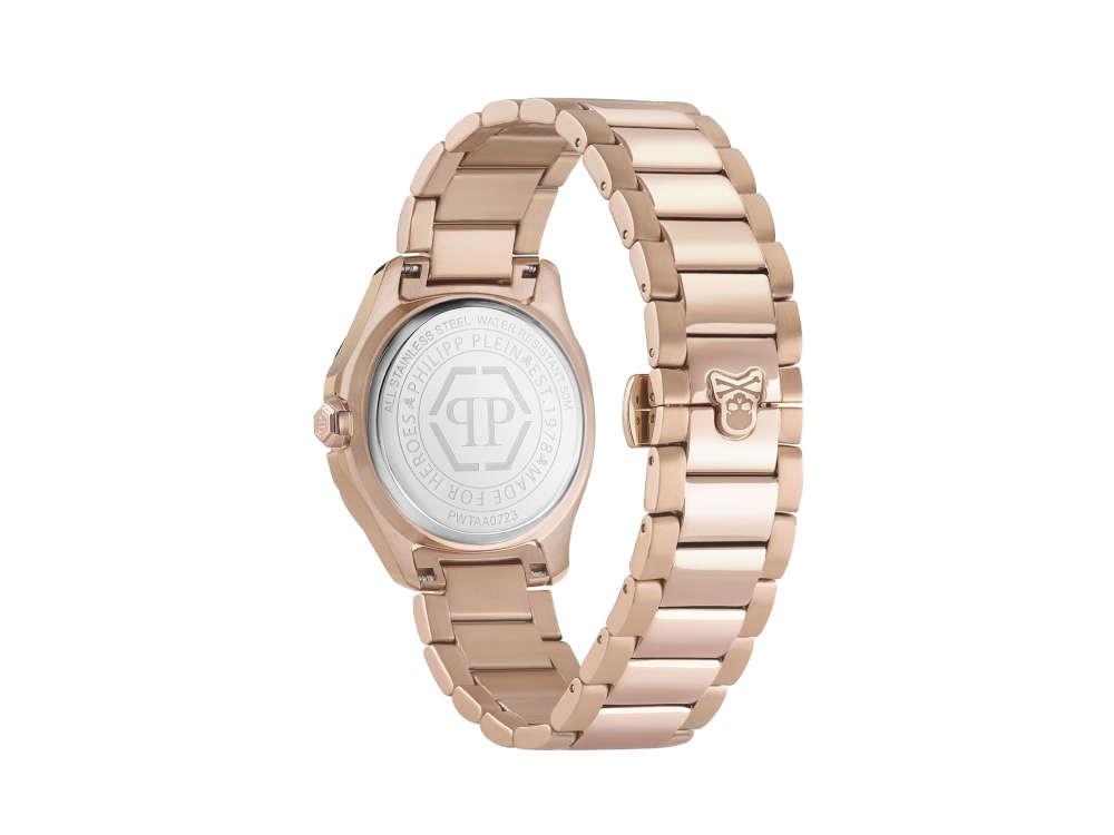 Philipp Plein Lady Quartz Watch, PVD Rose Gold, Taupe, 38 mm, PWTAA0723