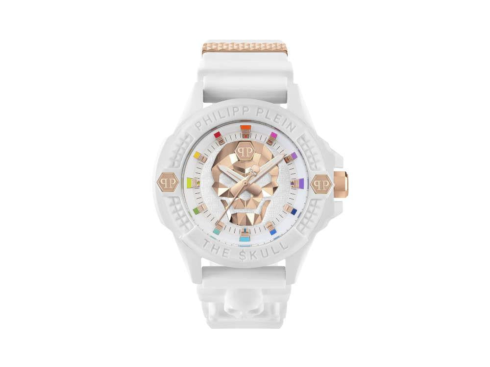 Philipp Plein The Skull Ecoceramic Quartz Watch, White, 44 mm, PWUBA0123