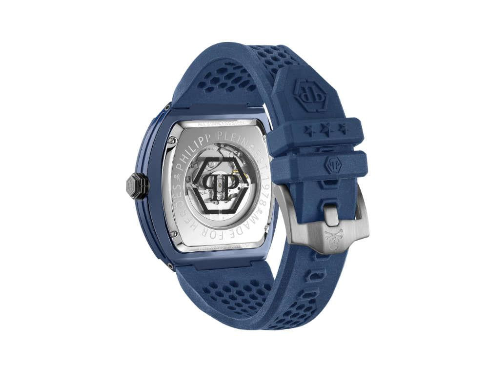 Philipp Plein The Skeleton Ecoceramic Automatic Watch, Blue, 44 mm, PWVBA0323