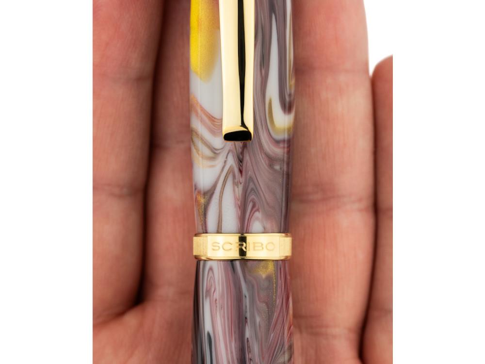 Scribo La Dotta Orefici Fountain Pen, 14K, Limited Ed, DOTFP12YG1403