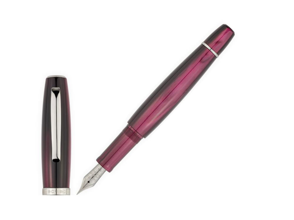 Scribo La Dotta Drapperie Fountain Pen, 14K, Limited Ed, DOTFP13RT1403