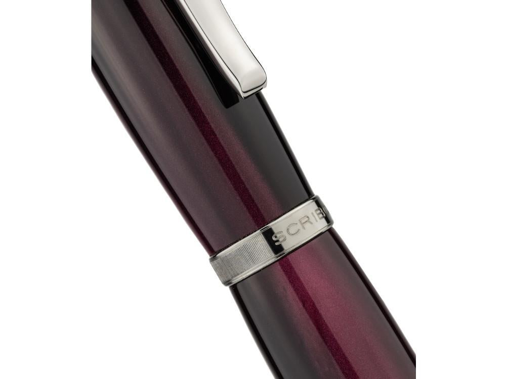 Scribo La Dotta Drapperie Fountain Pen, 18K, Limited Ed, DOTFP13RT1803