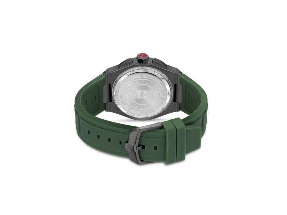Swiss Military Hanowa Sonoran Iguana Land Watch, Sell SMWGO2 Rubber, AU Chrono - Green