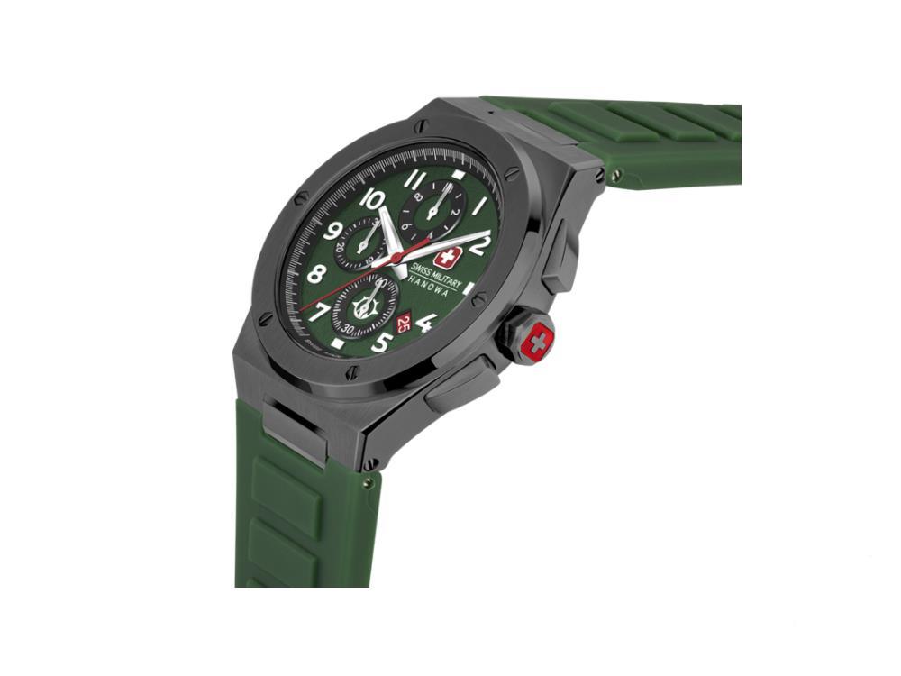 Rubber, - Swiss Sell Sonoran Hanowa Chrono Iguana Watch, SMWGO2 Land Green, AU Military