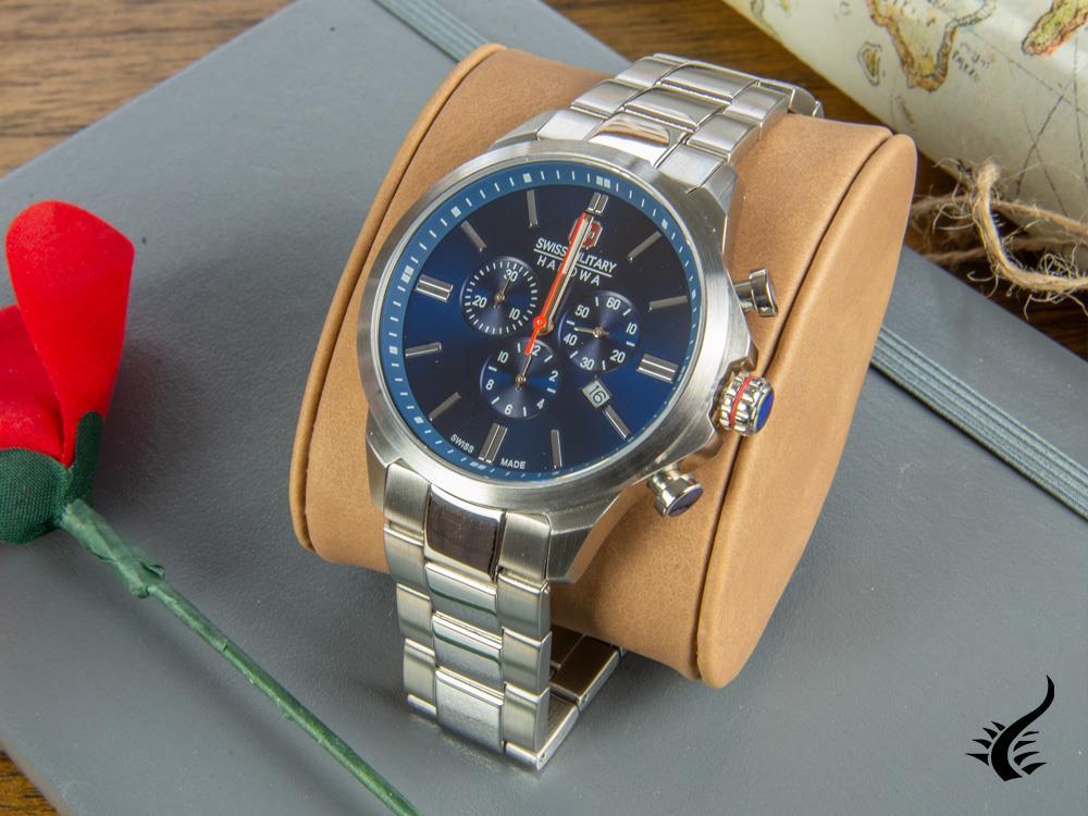 Swiss Military Quartz - Watch, Iguana Hanowa 6-533 AU Sell Chrono Classic II Blue, Land