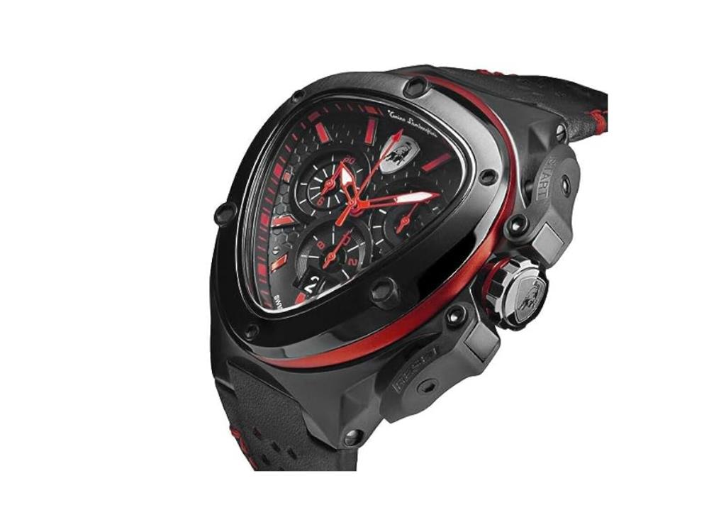 Tonino Lamborghini Spyder X Red Quartz Watch, 53 mm, Chronograph, T9XA