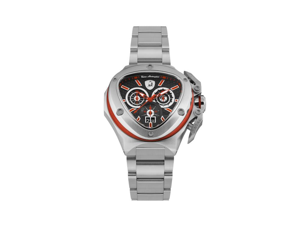 Tonino Lamborghini Spyder X Red SS Quartz Watch, 53 mm, Chrono, T9XA-SS-B