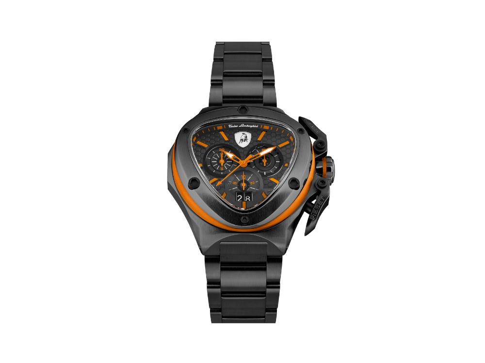 Tonino Lamborghini Spyder X Orange Quartz Watch, 53 mm, Chronograph,T9XB-B