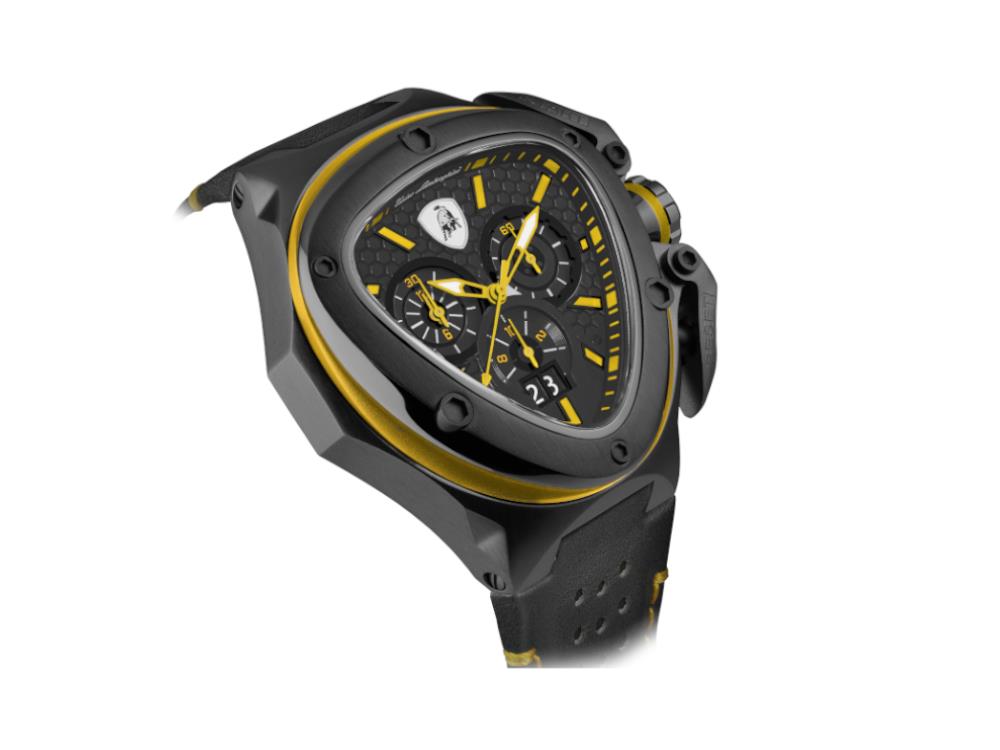 Tonino Lamborghini Spyder X Yellow Quartz Watch, 53 mm 