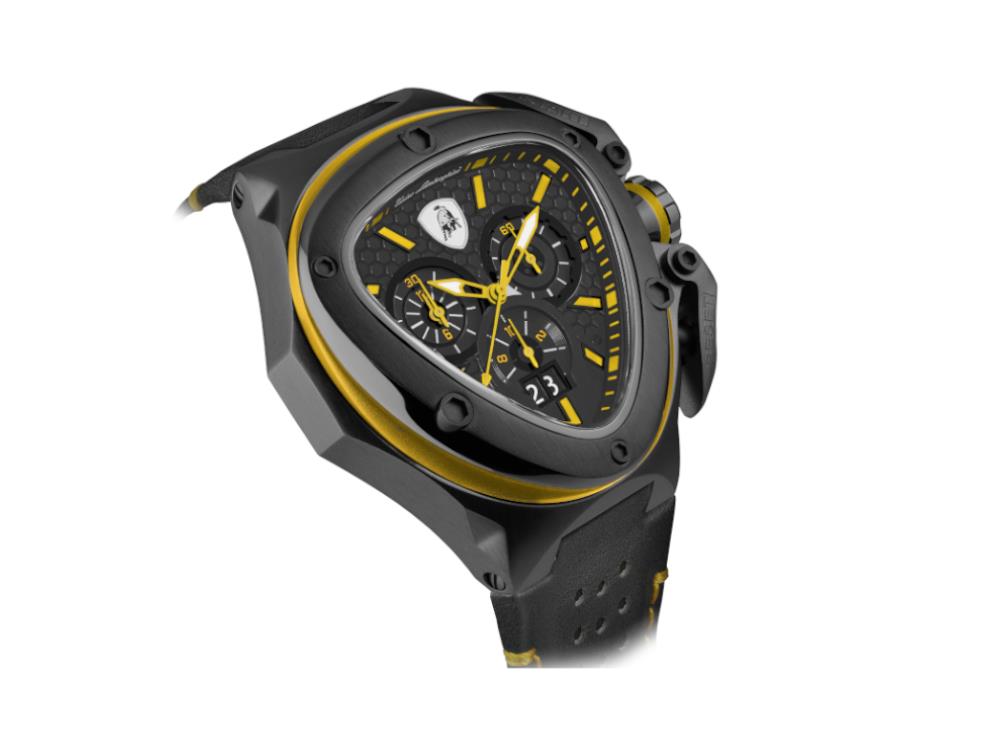 Tonino Lamborghini Spyder X Yellow Quartz Watch, 53 mm, Chronograph, T9XE