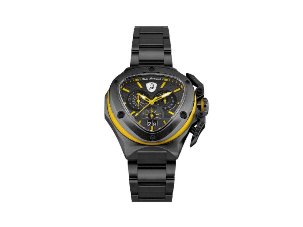 Tonino Lamborghini Spyder X Yellow Quartz Watch, 53 mm, Chronograph, T9XE-B