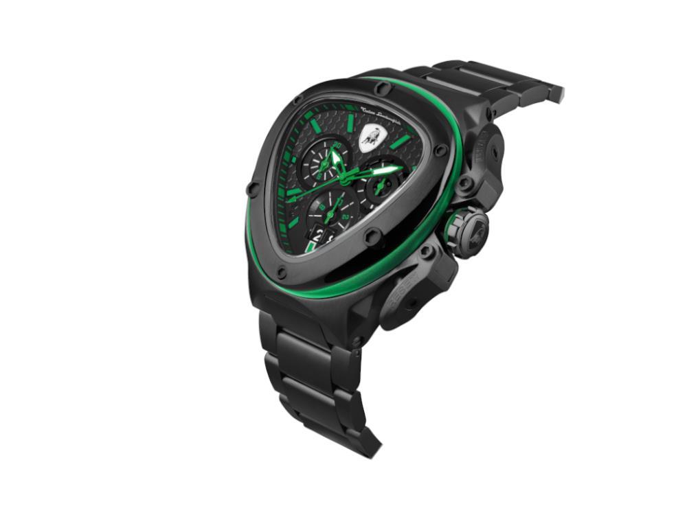 Tonino Lamborghini Spyder X Green Quartz Watch, 53 mm, Chrono, T9XF-B