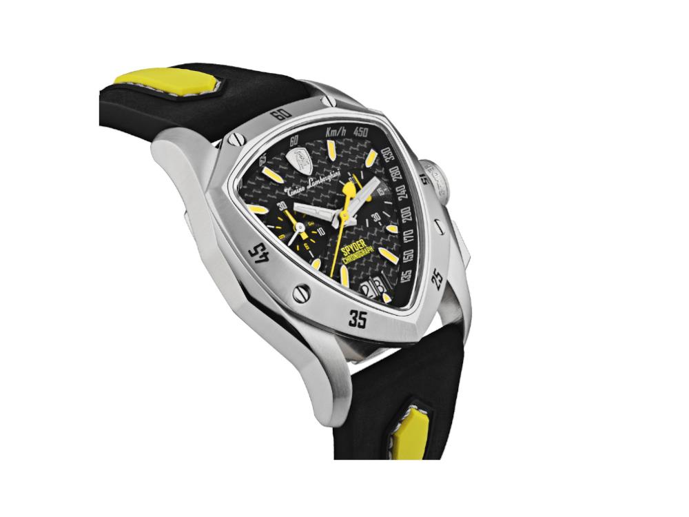 Tonino Lamborghini New Spyder Yellow Quartz Watch, 43 mm, Chronograph, TLF-A13-2