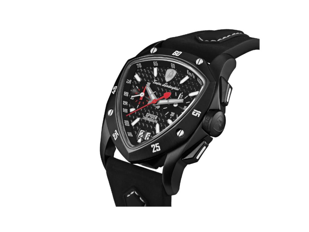 Tonino Lamborghini New Spyder Black Quartz Watch, 43 mm, Chronograph, TLF-A13-5