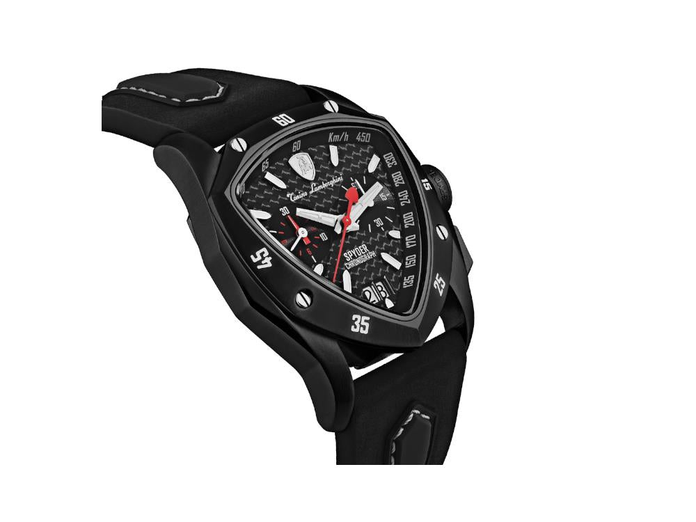 Tonino Lamborghini New Spyder Black Quartz Watch 43 mm