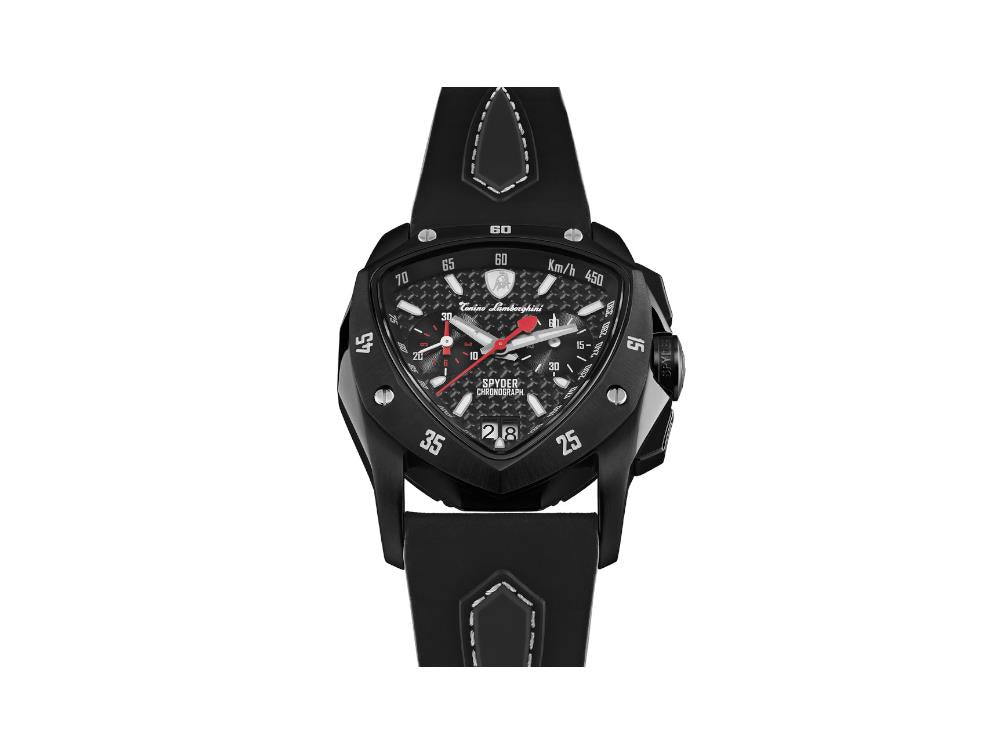 Tonino Lamborghini New Spyder Black Quartz Watch, 43 mm, Chronograph, TLF-A13-5