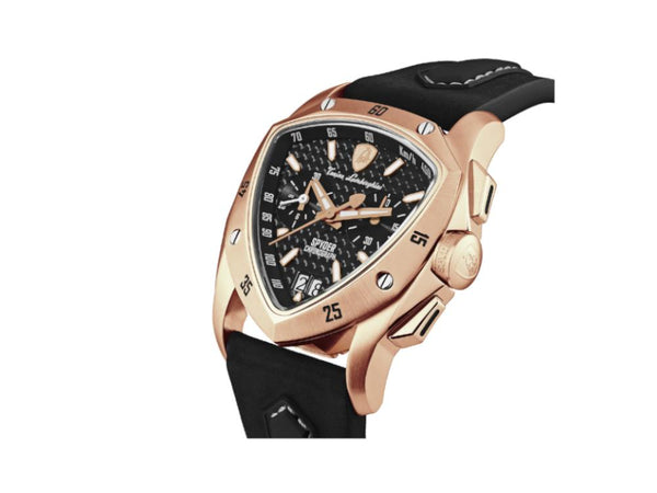 Tonino Lamborghini New Spyder Rose Gold Quartz Watch 43 mm Chrono T Iguana Sell AU