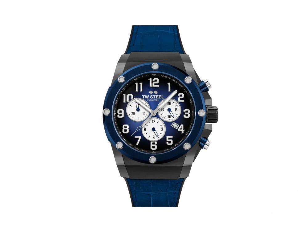 TW Steel Ace Genesis Quartz Watch, Blue, 44 mm, Limited Edition, ACE134