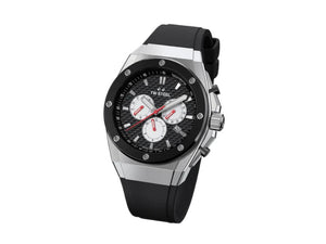 TW Steel Ceo Tech 44mm Quartz Watch, Black, 44 mm, Rubber strap, CE4049