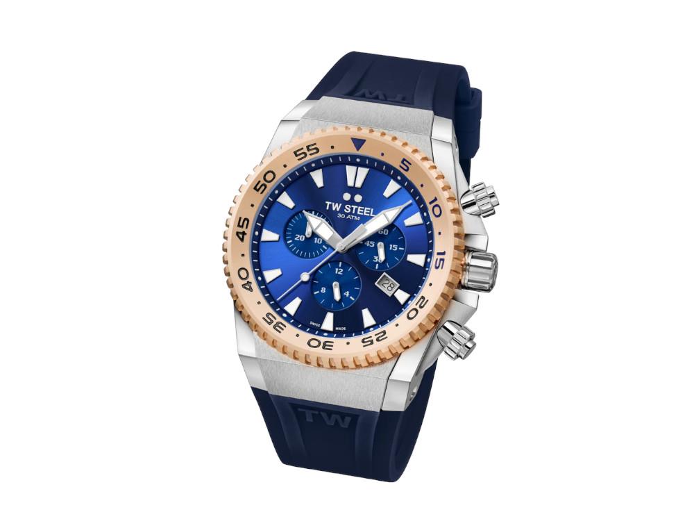 TW Steel Ace Diver 2019 Quartz Watch, Blue, 44 mm, Limited Edition, ACE402