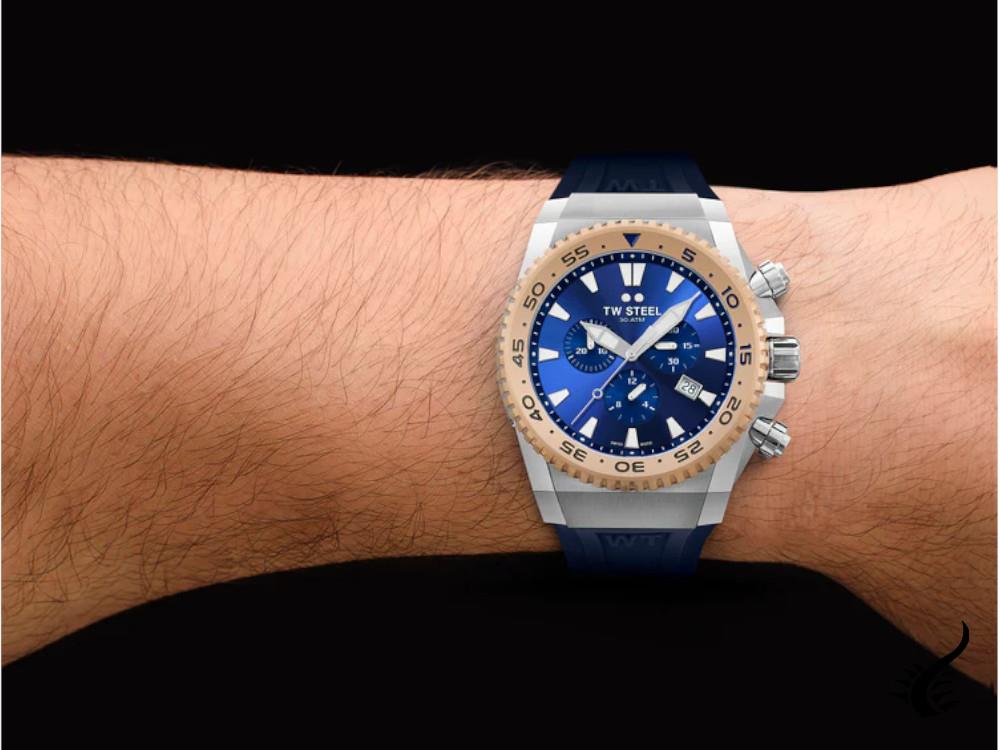 TW Steel Ace Diver 2019 Quartz Watch, Blue, 44 mm, Limited Edition, ACE402