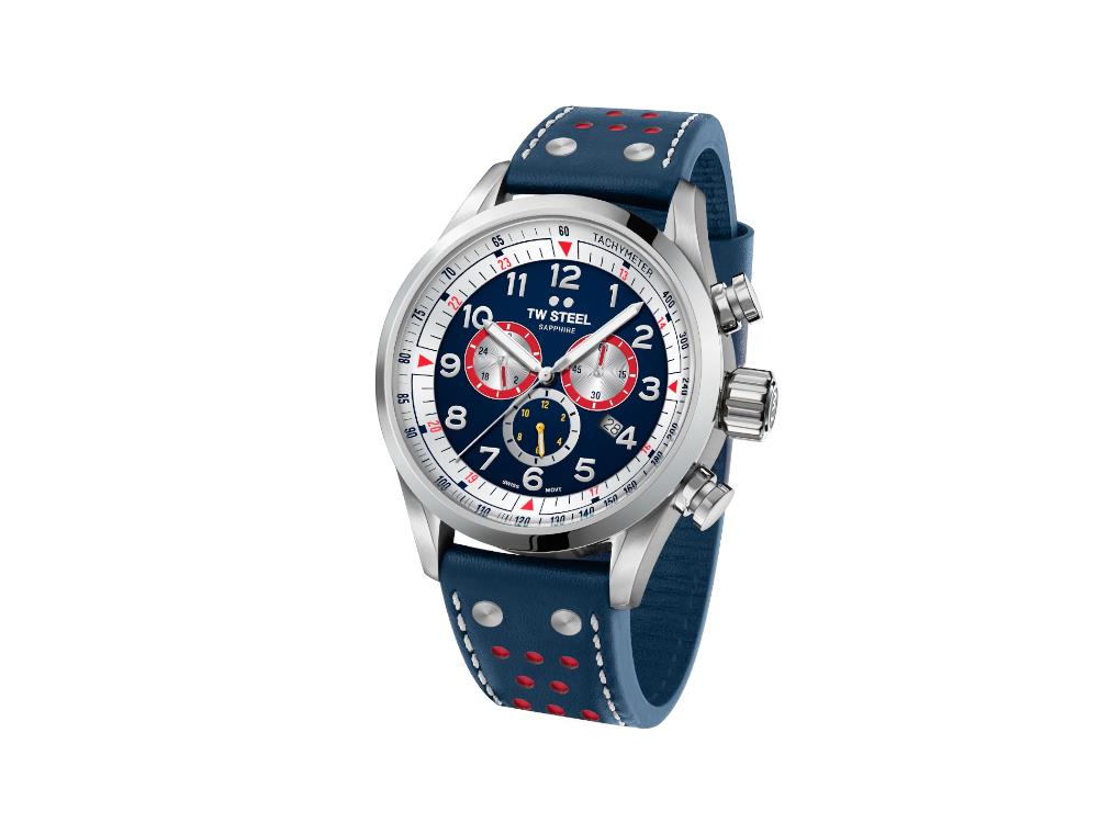 TW Steel Red Bull Ampol Racing Quartz Watch, Blue, 48 mm, Lim. Edition, SVS310